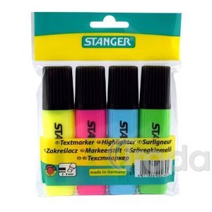 Szövegkiemelő Stanger 4 db-os készlet