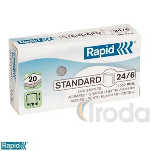 Tűzőkapocs Rapid 24/6 horganyzott 1000db/doboz 24855600