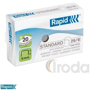 Tűzőkapocs Rapid 26/6 horganyzott 1000db/doboz 24861300