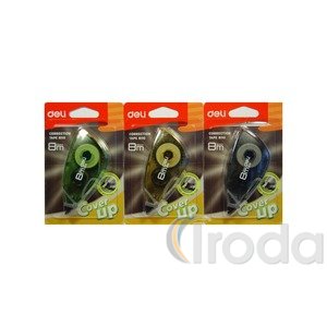 Hibajav&iacute;t&oacute; roller, 5 mm x 8 m, DELI Cover UP, vegyes sz&iacute;n