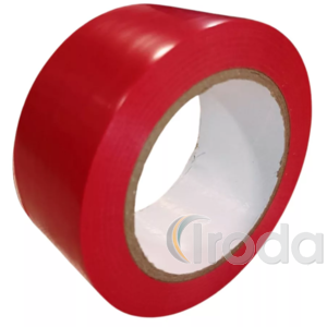 Piros ipari padlójelzőszalag, ragasztószalag 50mmx33m