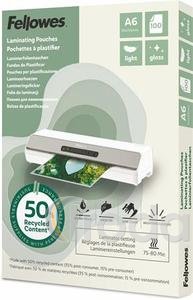 Lamin&aacute;l&oacute; f&oacute;lia Fellowes Light 154&times;111mm A6/80mic 100db/doboz