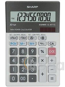 Sz&aacute;mol&oacute;g&eacute;p, asztali, 10 sz&aacute;mjegy, SHARP EL-M711G