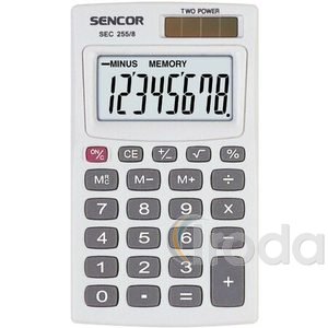 Zsebszámológép -SEC 255/8- 8digit SENCOR