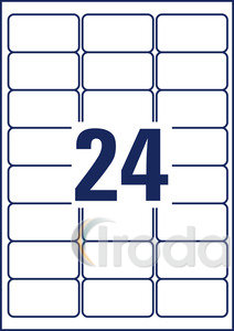 AVERY-ZWECKFORM J8159 etikett 64x34mm fehér