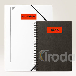 Etikett -3456- 105x148mm PIROS AVERY 