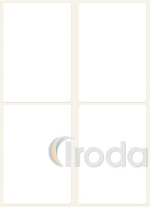 Avery univerzális kézzel írható, nem nyomtatható címke 80 x 54 mm - fehér, 112 db/csom