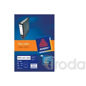 Avery Etikett -L6060-100, 34X192CMmm FEHÉR
