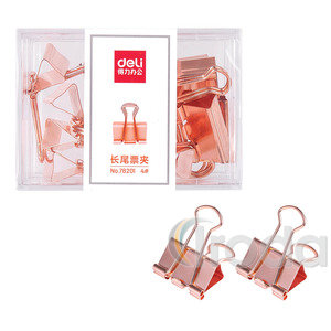 Bindercsipesz Deli Rosegold 25mm, 12db/dob