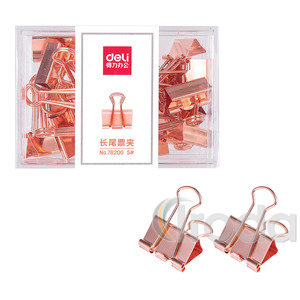 Bindercsipesz Deli Rosegold 19mm, 25db/dob