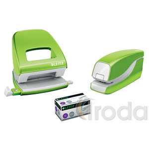Leitz WOW elektromos tűzőgép, zöld,  max. 10 lap, 55661054