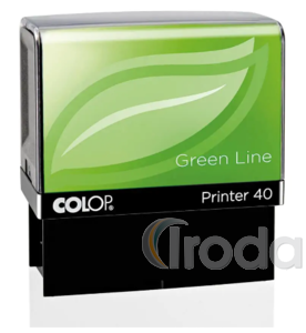 Bélyegző + szöveglemez, Colop IQ40 Green