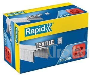 Rapid SUPERSTRONG 43/8 textil tűzőkapocs, 10000db/doboz