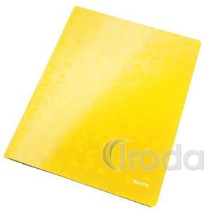 Gyorsfűző, laminált karton, A4, LEITZ Wow sárga