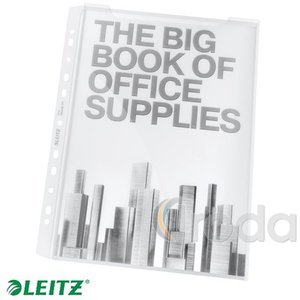 Leitz JUMBO lefűzhető genotherm, 180 mic, víztiszta, 5db/csomag 47513003