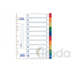 Elv&aacute;laszt&oacute;lap A4 10-r&eacute;szes műanyag