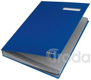 Aláírókönyv Esselte A4 20 részes kék 621063
