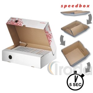 Esselte Speedbox archiváló doboz felfele nyíló tetővel, 80 mm 623910