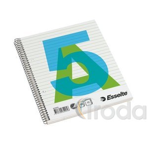 Spirálfüzet Esselte A5 vonalas perforált és lyukasztott 62905