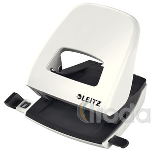 Lyukasztó Leitz 5008 NEXXT metálfényű fehér fém test, max.30laphoz 50081001