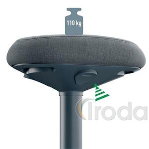 Állószék, billenő, ergonomikus, LEITZ Ergo Active, sötétszürke
