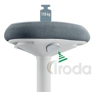 Ülőszék, billenő, ergonomikus, LEITZ Ergo Active, világosszürke