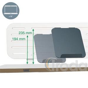 Asztali rendszerező, laptop tartóval, 80x25 cm, LEITZ Ergo
