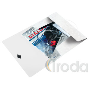 Leitz WOW gumis mappa, PP, fehér 45990001
