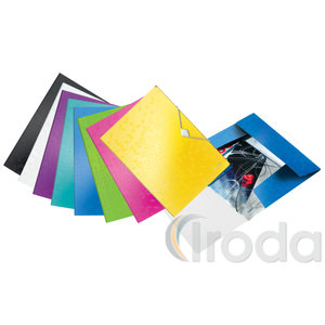 Leitz WOW gumis mappa, PP, fehér 45990001