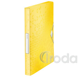 Leitz WOW JUMBO gumis mappa, PP, sárga 46290016