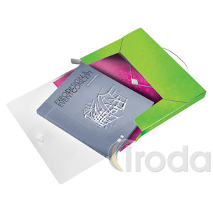 Leitz WOW JUMBO gumis mappa, PP, zöld (46290064 helyettesítője) 46290054