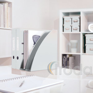 Leitz WOW spirálfüzet, A5, kockás, fehér 46410001