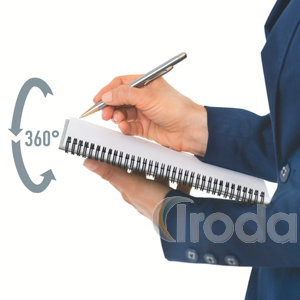 Leitz WOW spirálfüzet, A5, kockás, jégkék 46410051