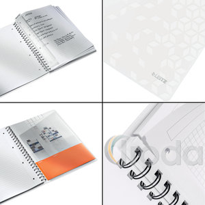 Leitz WOW spirálfüzet, A4, vonalas, fehér 46370001