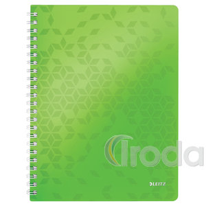 Leitz WOW spirálfüzet, A4, vonalas, zöld (46370064 helyettesítője) 46370054