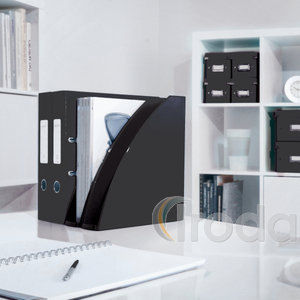 Leitz WOW spirálfüzet, A4, kockás, fekete 46380095