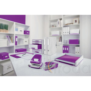 WOW metálfényű tűzőgép Nexxt, 30 lap, lila (dobozos) 55021062