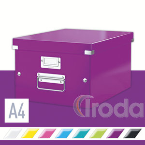 CLICK&STORE A4 méretű doboz, lila 60440062