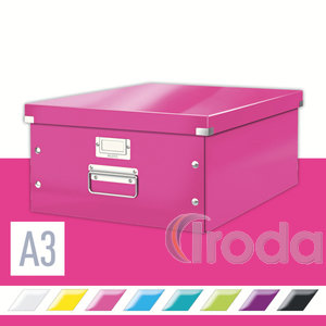 CLICK&STORE A3 méretű doboz, rózsaszín 60450023