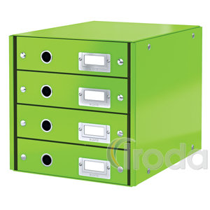 Leitz CLICK&STORE 4-fiókos irattároló, zöld (60490064 helyettesítője) 60490054