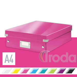 CLICK&STORE rendszerező doboz, M méret, rózsaszín 60580023