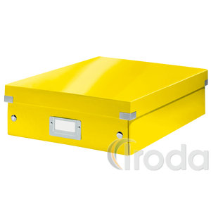 Leitz CLICK&STORE rendszerező doboz, M méret, sárga 60580016
