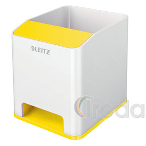 Leitz WOW kettős színhatású tolltartó, fehér-sárga 53631016