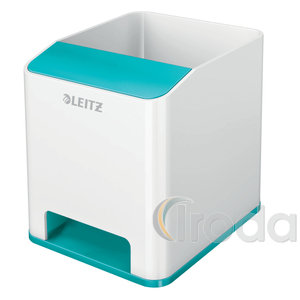 Leitz WOW kettős színhatású tolltartó, fehér-jégkék 53631051