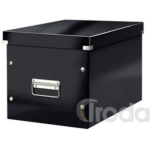 Leitz CLICK&STORE kocka doboz, L méret, fekete 61080095