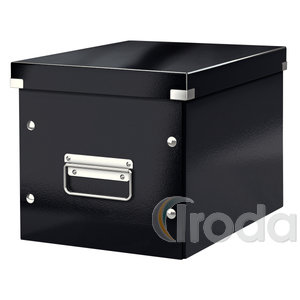 Leitz CLICK&STORE kocka doboz, M méret, fekete 61090095