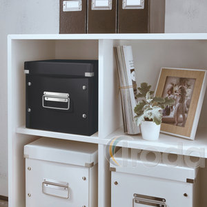 Leitz CLICK&STORE kocka doboz, M méret, fekete 61090095