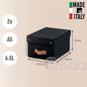 Leitz Puro karton t&aacute;rol&oacute;doboz S m&eacute;ret 2db fekete