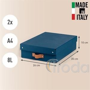 Leitz Puro karton t&aacute;rol&oacute;doboz M m&eacute;ret alacsony 2db &oacute;ce&aacute;nk&eacute;k