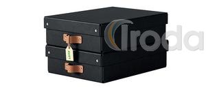 Leitz Puro karton t&aacute;rol&oacute;doboz M m&eacute;ret alacsony 2db fekete